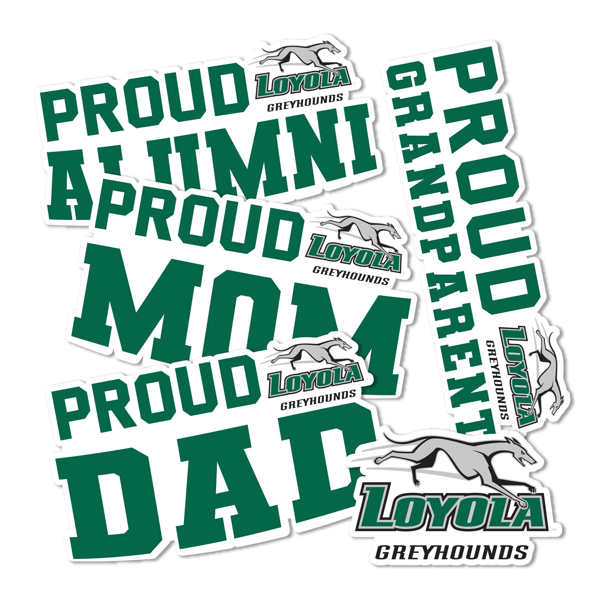 Loyola Maryland University Sticker Sheet - Vinyl Decals For Laptop, Water Bottle, Car, 8.5x11 Full Sheet - View #2