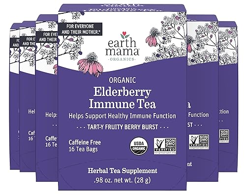 Miniatura 17 de Té calmante para la garganta con flor de saúco para apoyo inmunológico Formulado sin regaliz Seguro para niños y durante el embarazo, 16