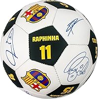 Vista 3 de Maccabi Art Officially Licensed FC Barcelona Soccer Ball Size 5 – Barca Training Football, Durable Panels, Team Crest Logo, Indoor/Outdoor Firmas