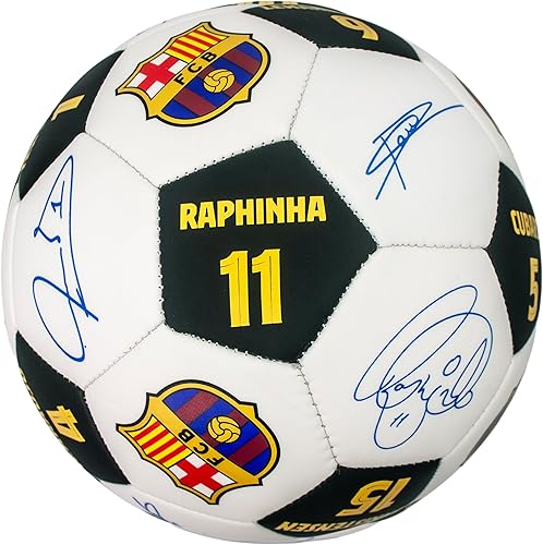 Miniatura 3 de Maccabi Art Officially Licensed FC Barcelona Soccer Ball Size 5 – Barca Training Football, Durable Panels, Team Crest Logo, Indoor/Outdoor Firmas