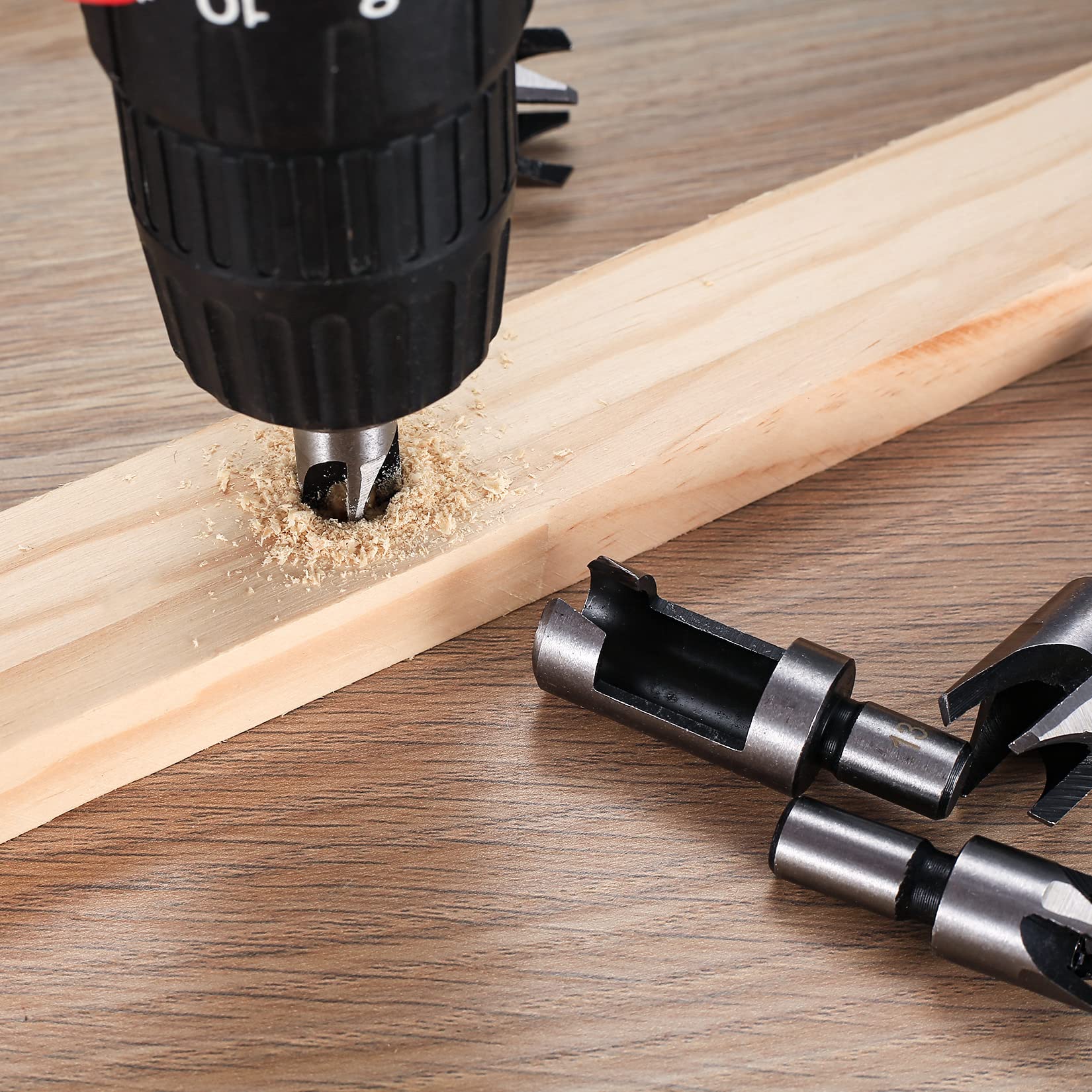 PUNTE A LEGNO SET 8 RETTIFICATE MISURE DA 3 MM A 10 MM PER TRAPANO VALEX 1461157 - Foto 5