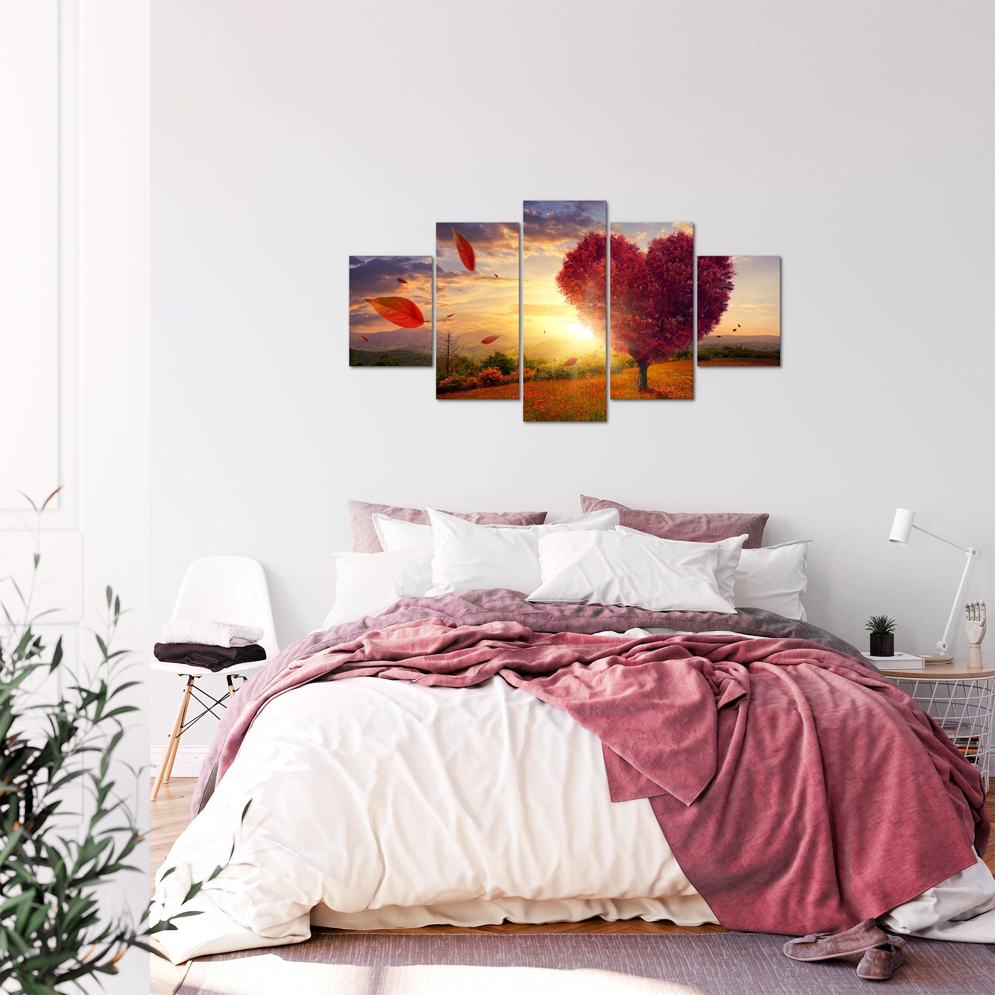 Runa Art Murali Da Parete Autunno Vintage 5 Pezzi Quadro