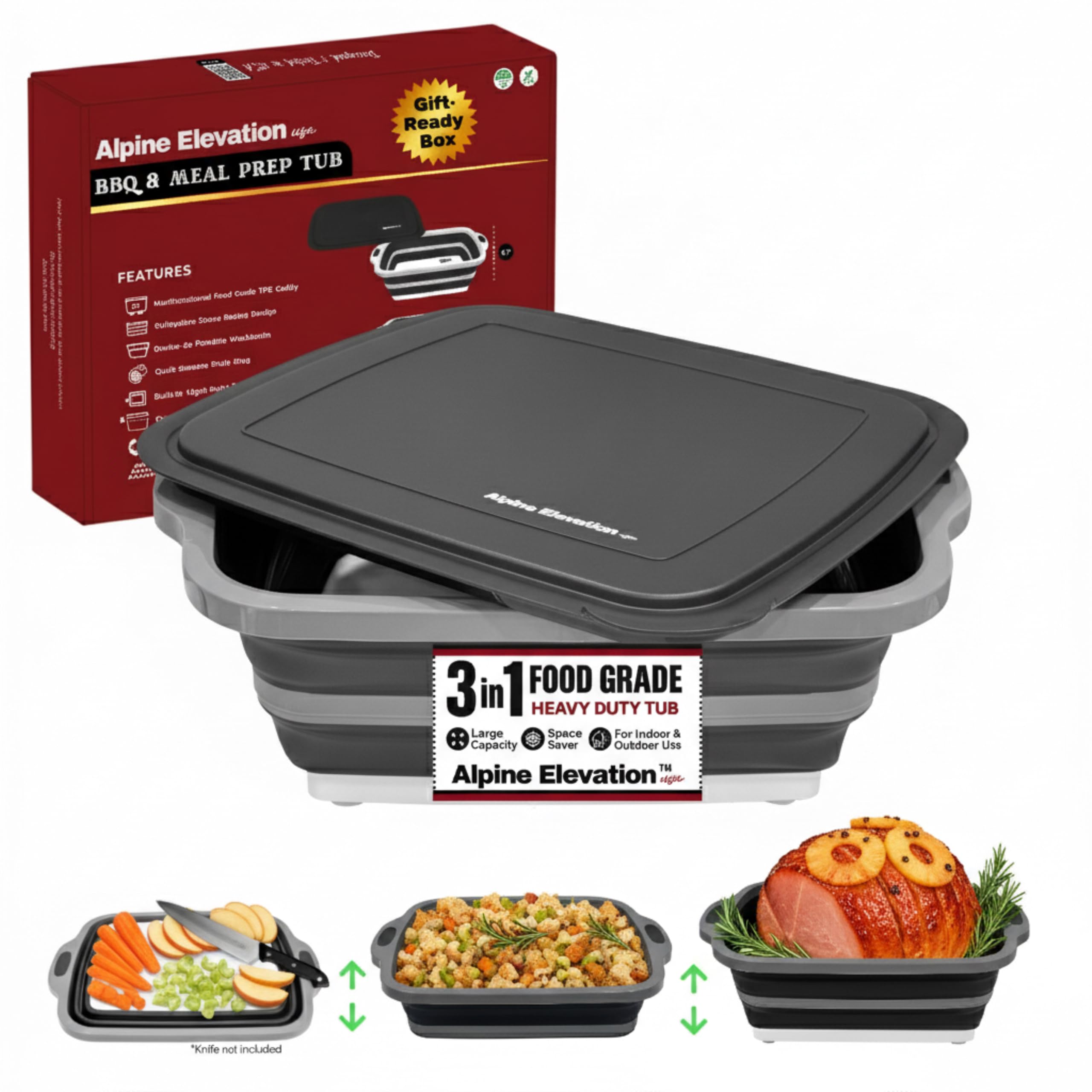 Alpine Elevation Collapsible BBQ Tub