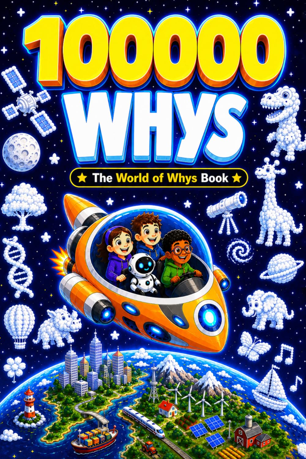 100000 Whys: The World of Whys Book: The Ultimate Children’s Encyclopedia of Big Questions, Amazing Facts, Science, Space, History, Animals, and Much More