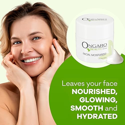 Miniatura 4 de Ongaro Beauty Hidratante facial para piel normal, grasa, seca y sensible, crema hidratante de vitamina C con extractos probióticos, aloe vera