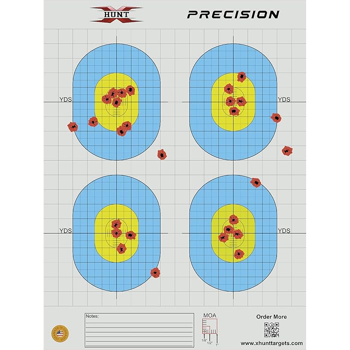 Buy xHunt Reactive Splatter Shooting Targets 18x24 inch Holes Burst Red Color When Shot