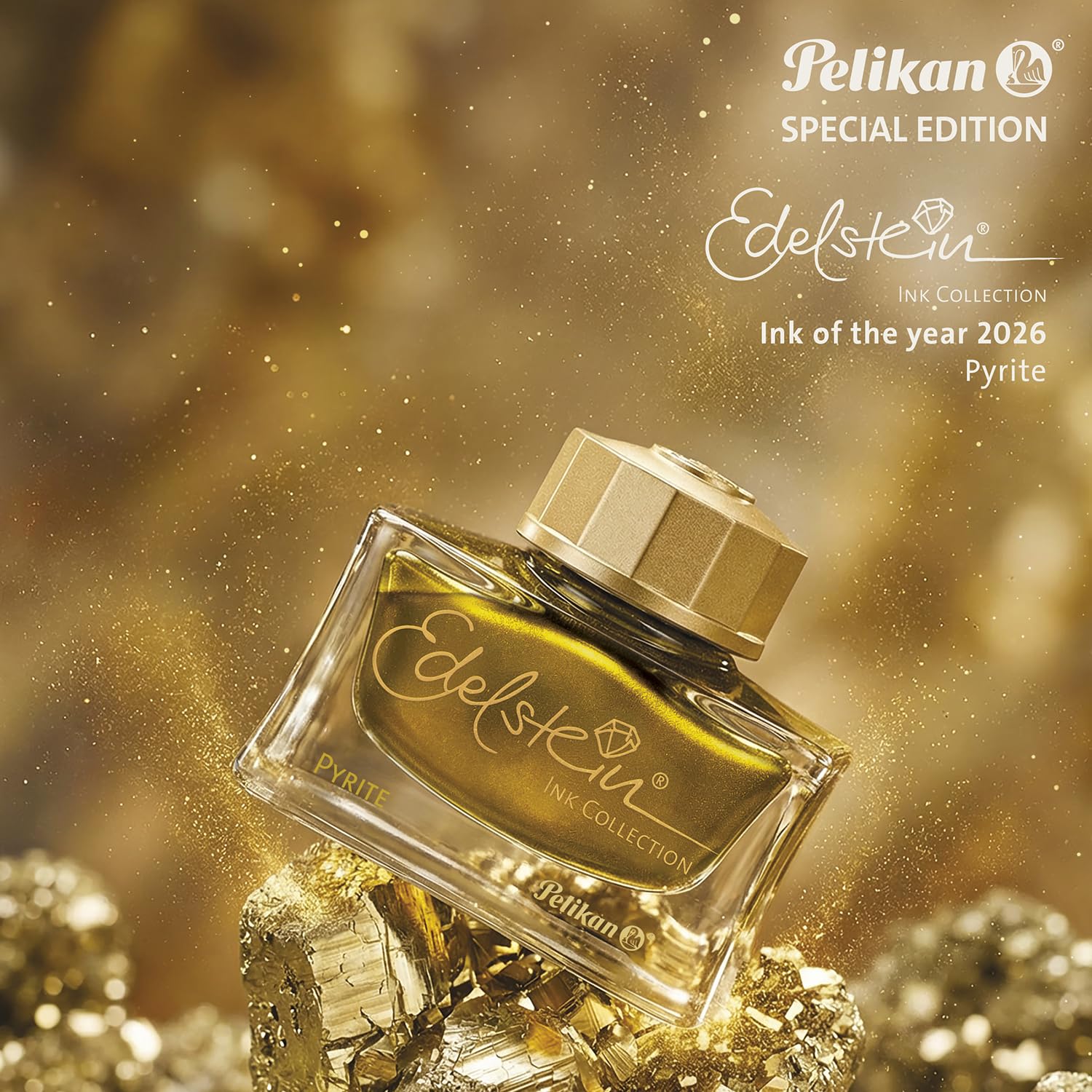 【稀少品】ペリカン エーデルシュタイン 50ml パイライト 2026 限定 Amazon.co.jp: Pelikan ペリカン ボトルインク エーデルシュタイン