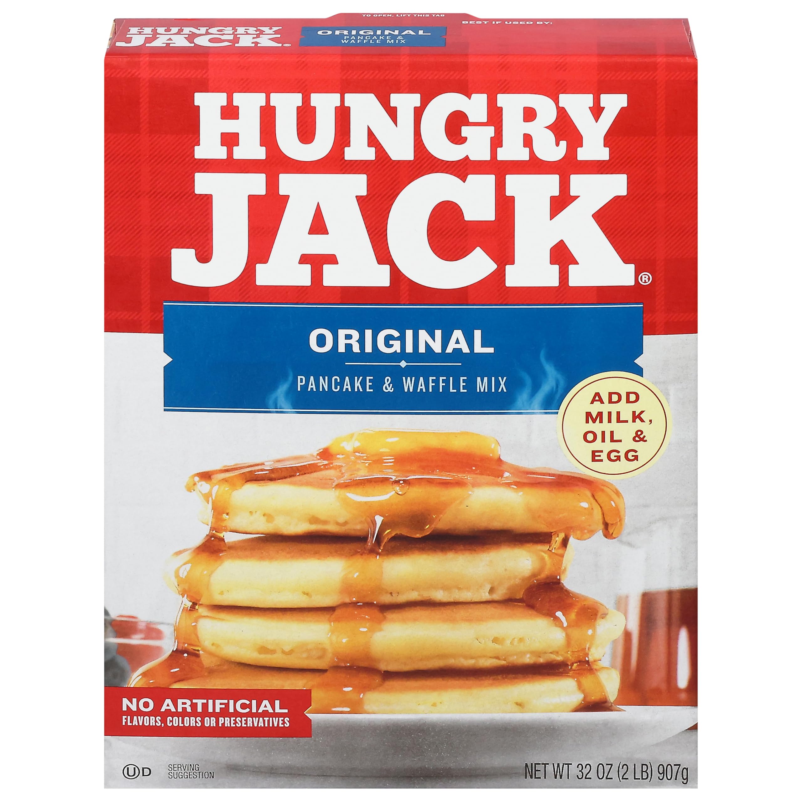 Hungry JackPancake and Waffle Mix - Original - 1 Box (32 oz) 907gr