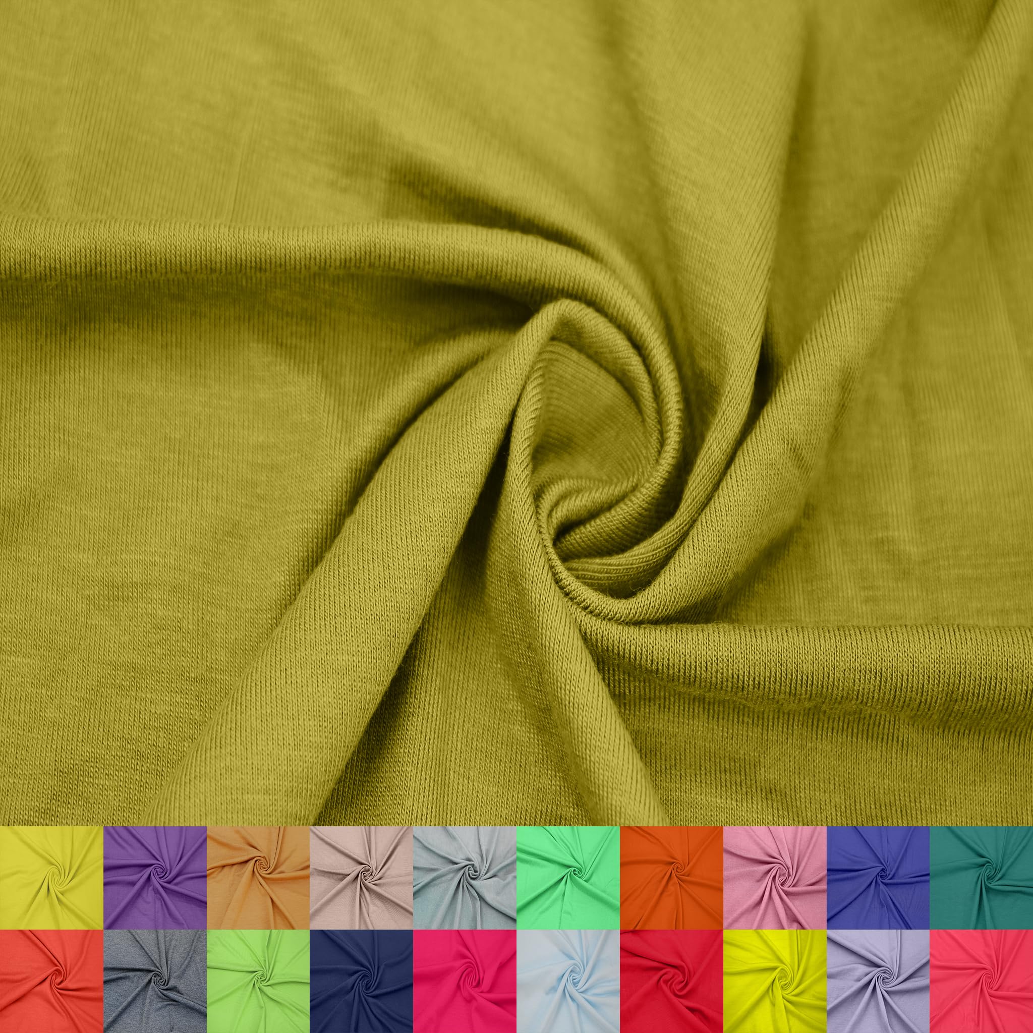 60" Wide Rayon Spandex Jersey Knit Fabric by The Yard - 4-Way Stretch, 200GSM, Medium Weight -Soft & Breathable - Apparel, Accessories, Maternity & Decorations — view 80