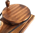 Enrouleur de boules de fils de bois - Vents 8-12 oz Balles de fil pour le crochet & Tricot Artisanat, Durable et Smooth Fil Winding Set Meilleur cadeau pour les amateurs de Crochet (Antique Winder en bois de plage)