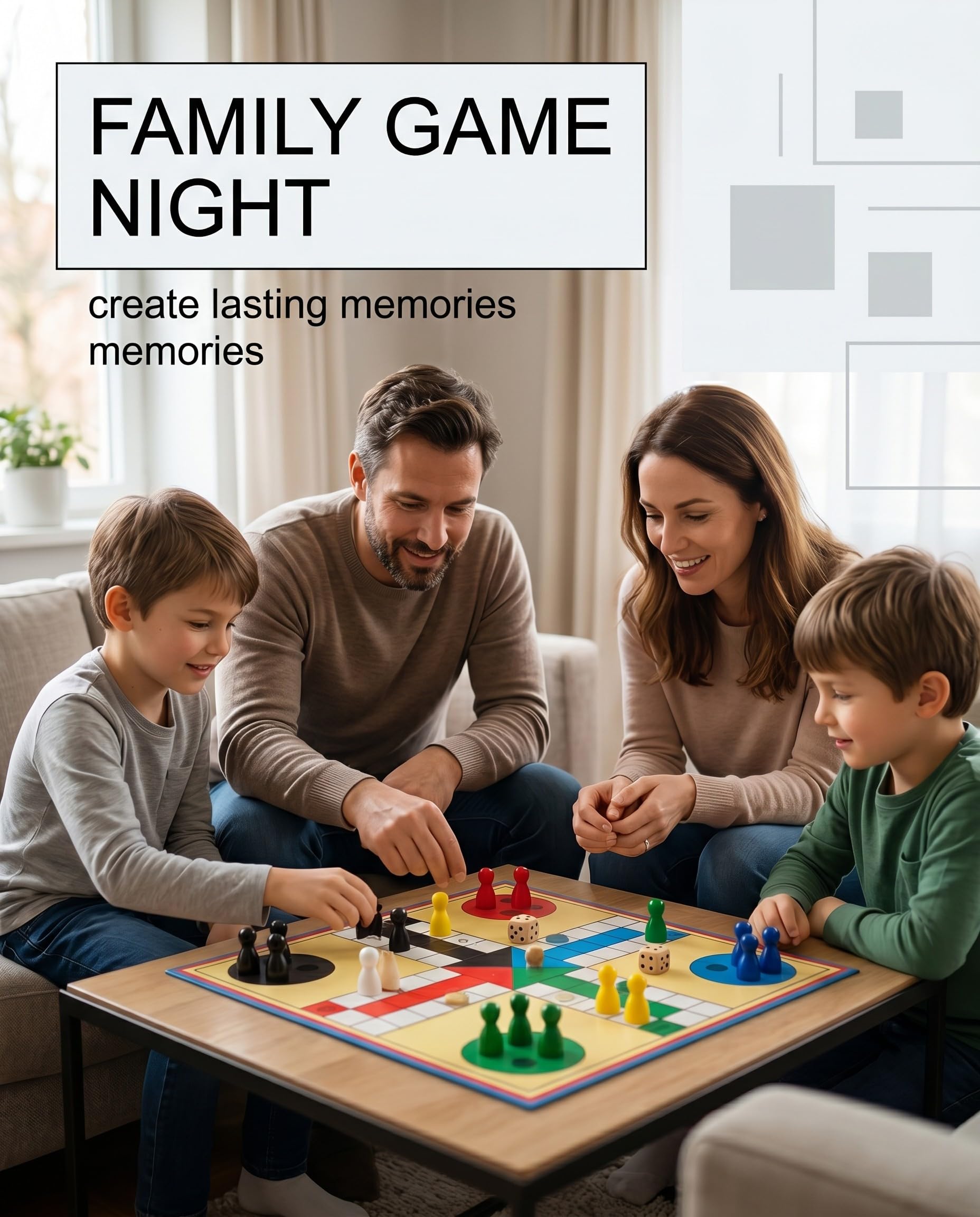 Pedine Sagomate in Legno, 30 Pezzi Multicolori (6 Colori) + 3 Dadi, Set Universale per Giochi da Tavolo, Ricambi e Progetti DIY Creativi