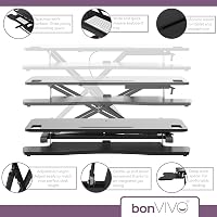 bonVIVO Sit Stand Workstation Állítható Magasságú Munkaasztal 3