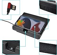 Vista 4 de KEWISAUTO Almohadilla de carga inalámbrica para automóvil para Ford F-150 2018-2023, almohadilla de carga de consola central, panel de carga