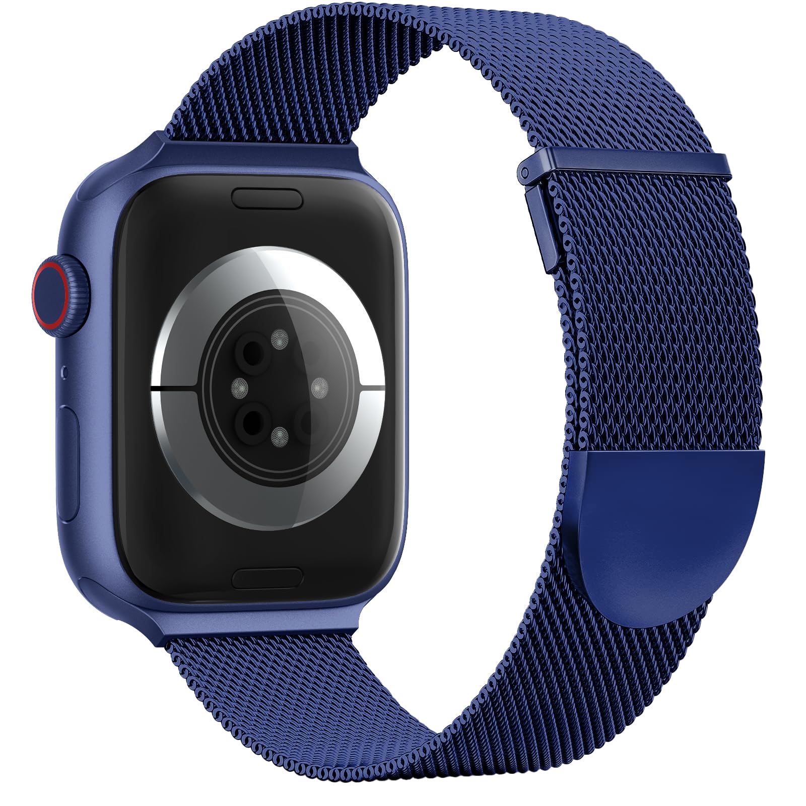 Higgs Ersatzarmband Kompatibel mit Apple Watch Armband 46mm 45mm 44mm 42mm 41 mm 40mm 38mm 49mm, Magnetisch Einstellbar Edelstahl Metall Armbänder für iWatch SE3 2 Series 11 10 9 8 7 6 5 4 Ultra3 2 1