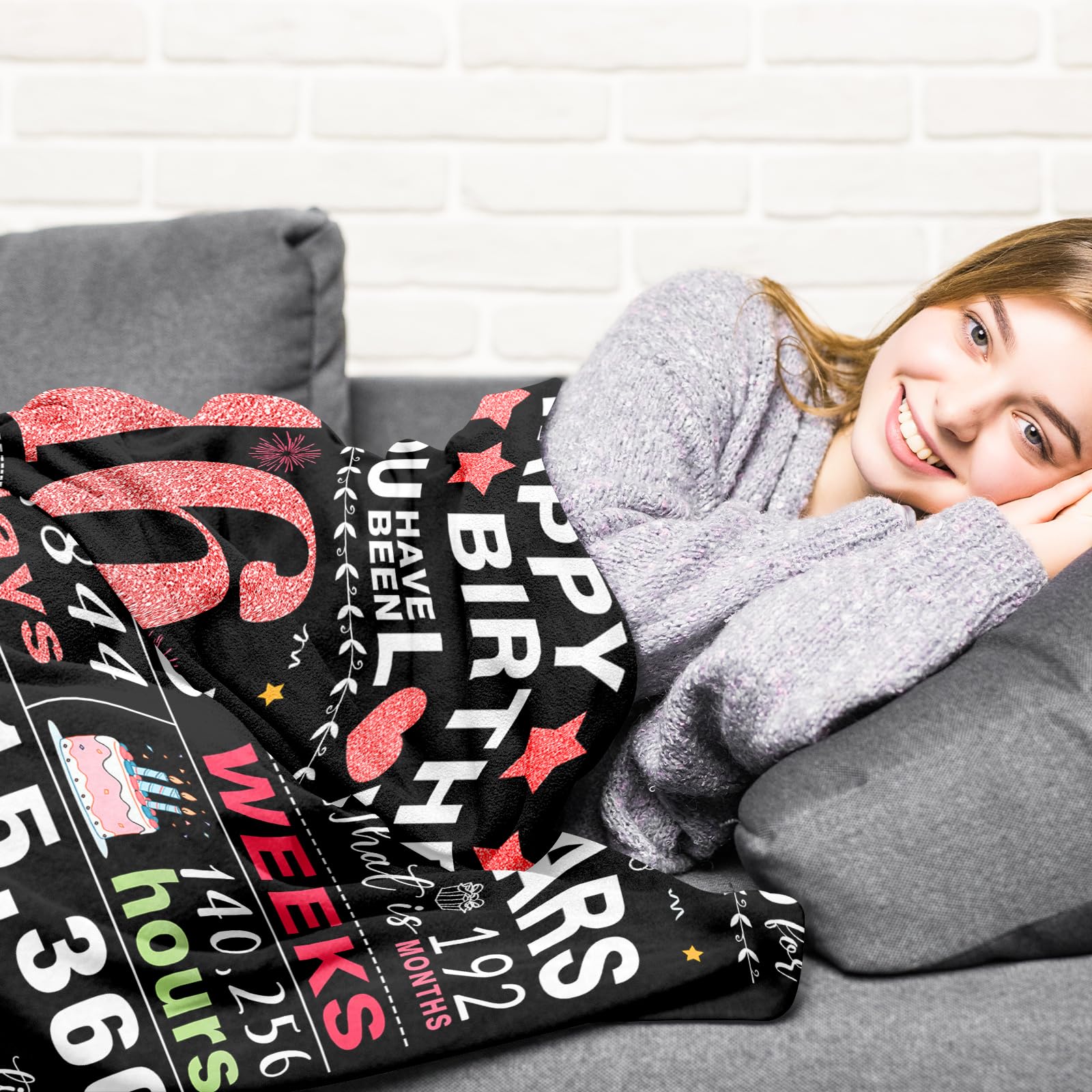 Sweet 16 Gifts for Girls - 16th Birthday Gifts for Girls - 16 Year Old Girl Gift - 16th Birthday Decorations for Girl - Sixteen Bday Gift for Daughter Granddaughter Niece Sister Ideas Blanket 50"x60"