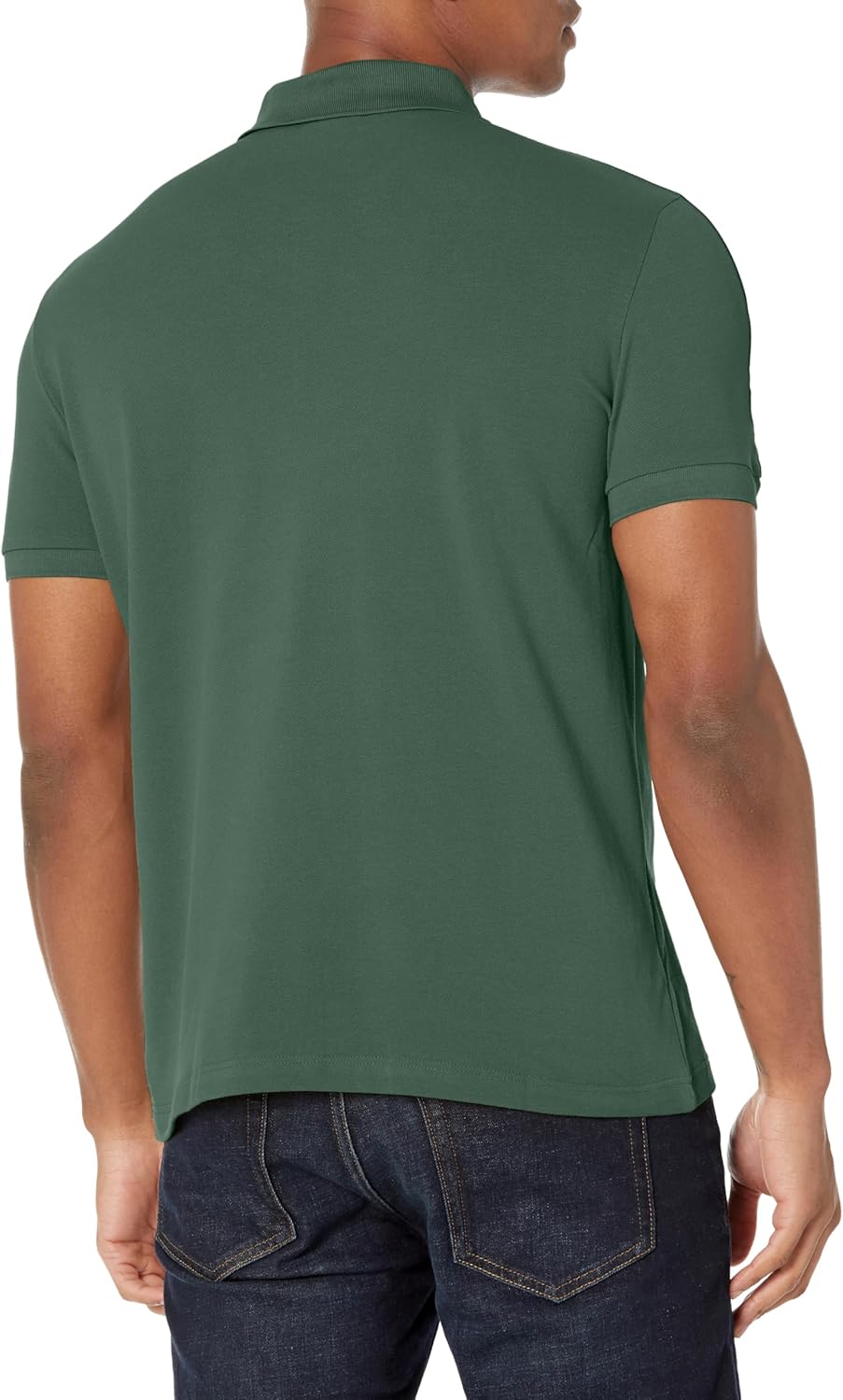 Lacoste Men's Regular Fit Stretch Piqué Logo Polo Shirt, Sequoia, Small - Image 2