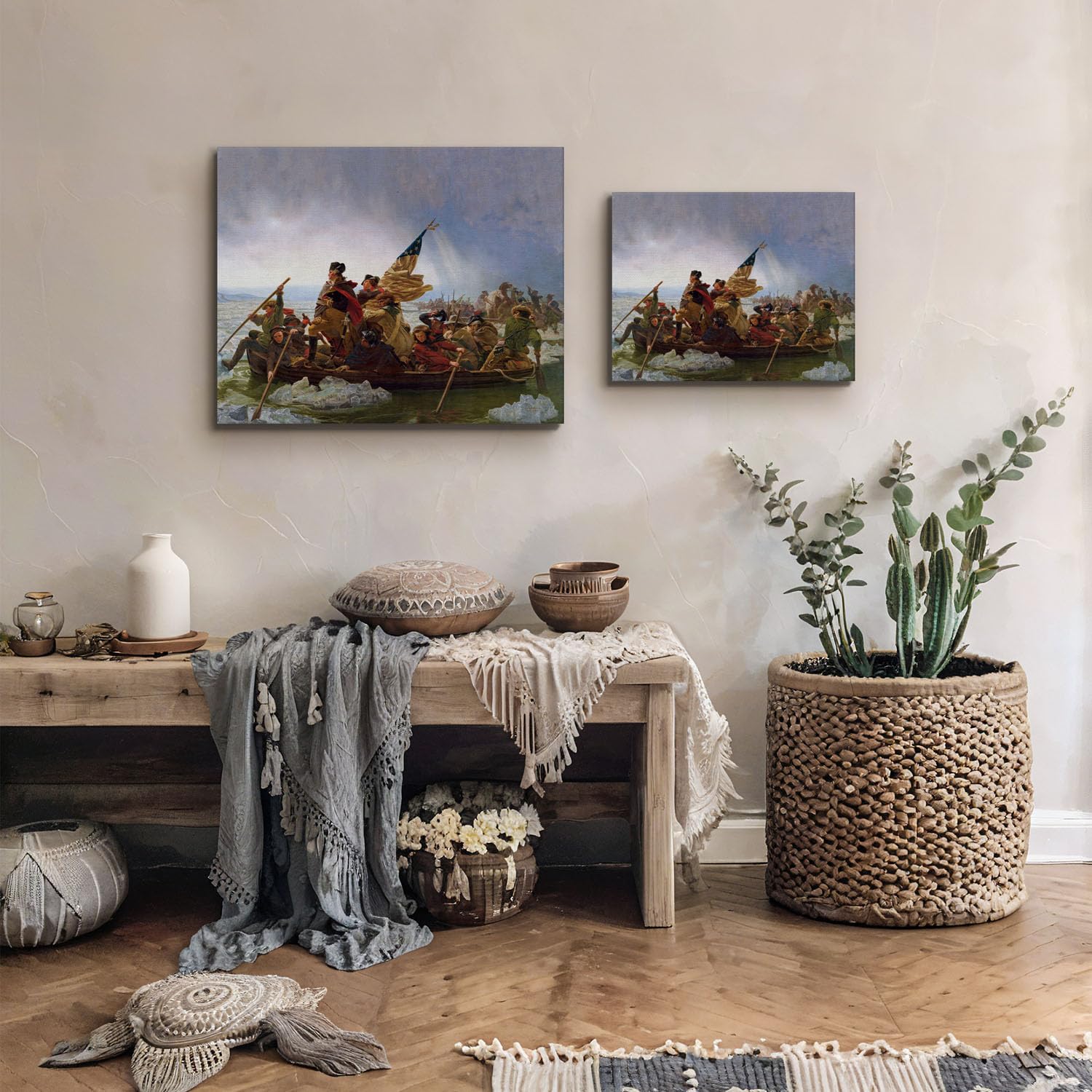 Amazon.com: Washington Crossing the Delaware Canvas Frame, George