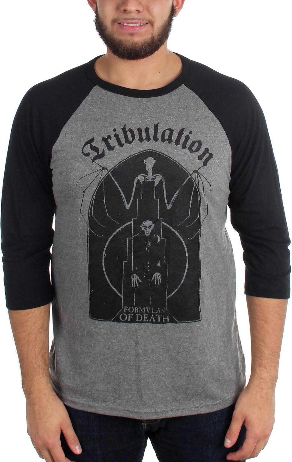 Tribulation Men's Bat Baseball Jersey Heather