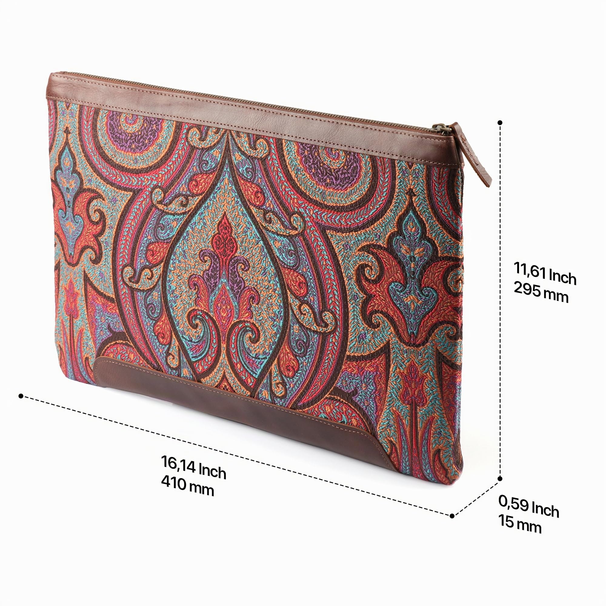 Londo Custodia per laptop in vera pelle - Protezione elegante per MacBook M1 M2 M3 M4 Pro Max