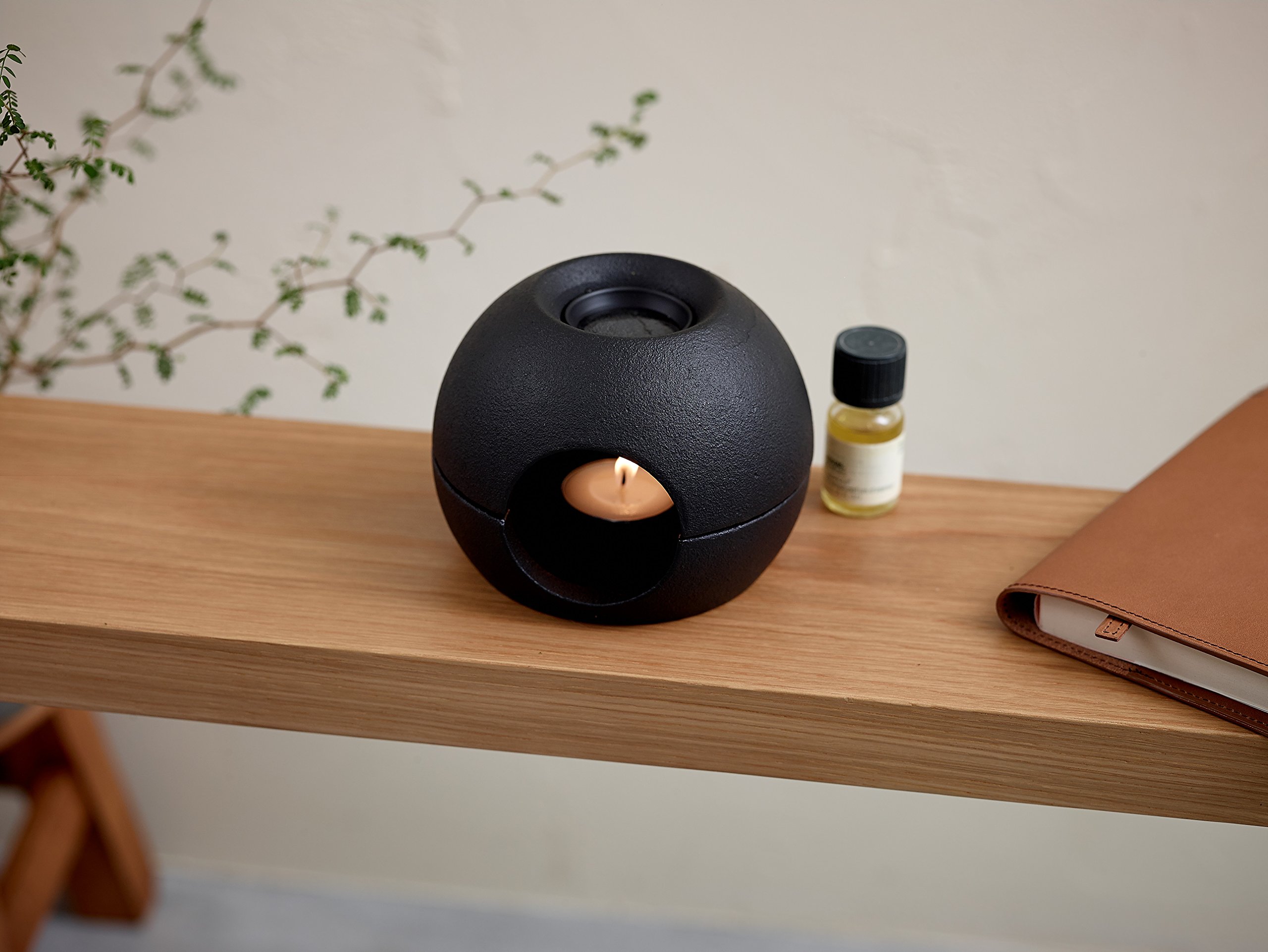 Amazon.co.jp: メタフィス 茶香炉 サエン ブラック 25080-BK : ホーム