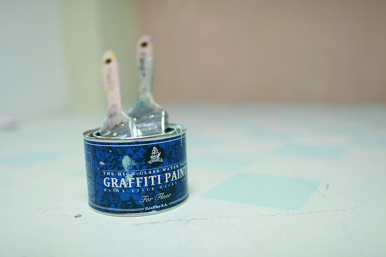 Graffiti Paint Floor