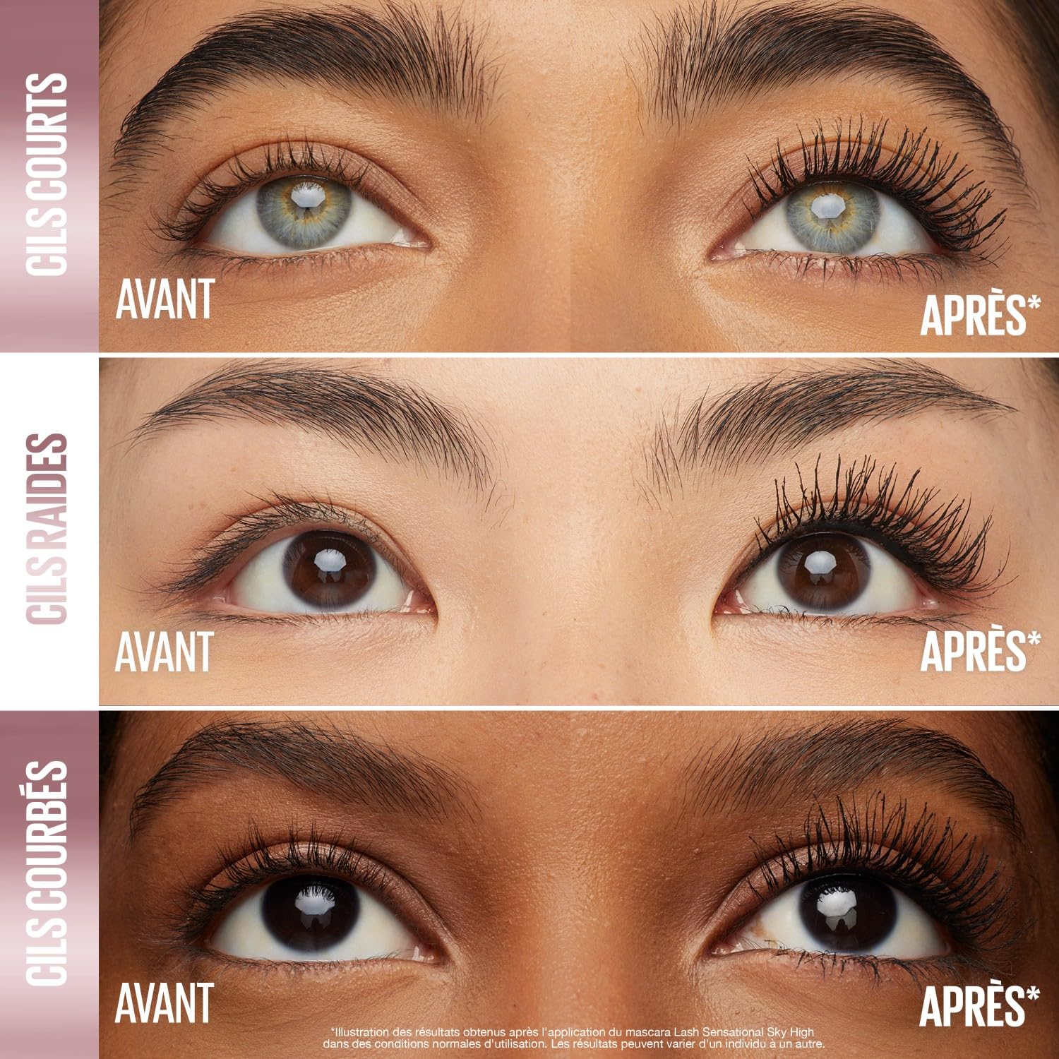 Maybelline New York Lash Sensational Sky High Plum Twilight, ciemnofioletowy tusz do rzęs, 7ml | Formuła wydłużająca i łatwa do mycia, 7,2 ml