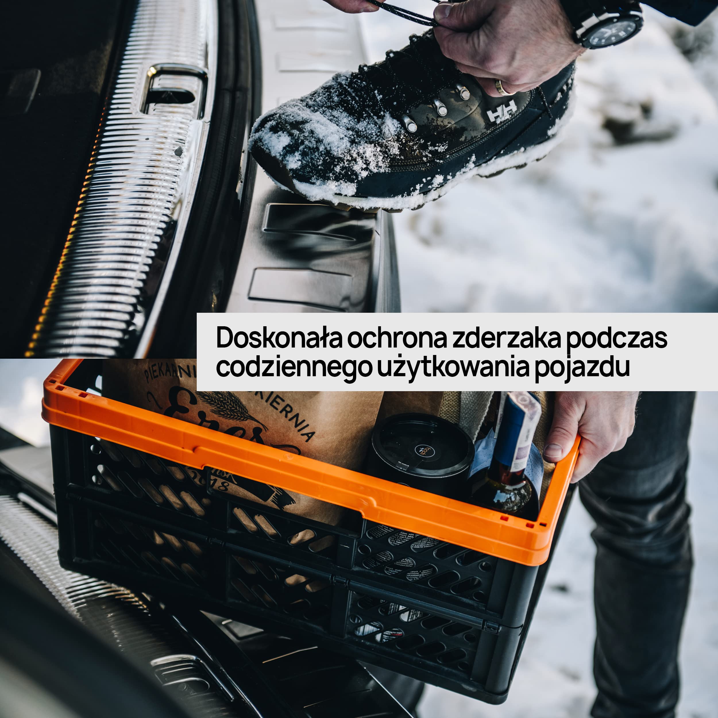 CHROMEMASTER | Listwa Ochronna Tylnego Zderzaka | Pasuje do Mercedes GLC, rocznik 2015-2022 | Stal Nierdzewna Polerowana/Chrom; Listwa Chroni Lakier Tylnego Zderzaka przed Zarysowaniem i Uszkodzeniem