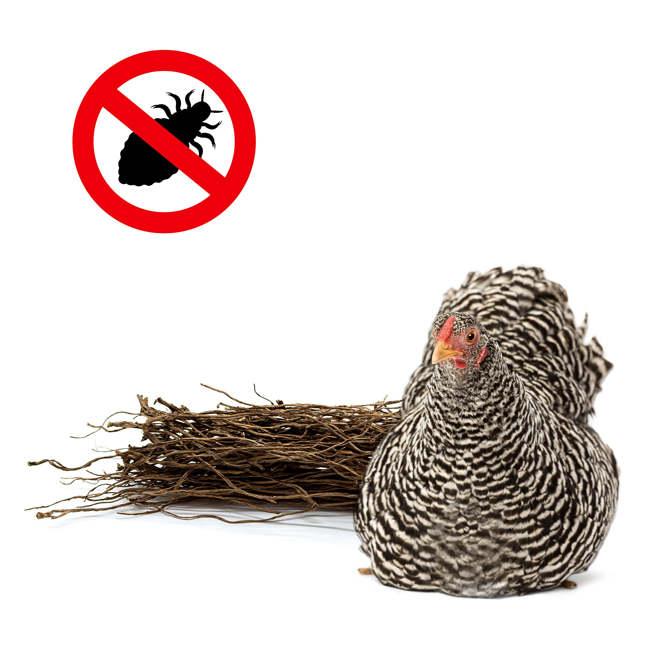 FINCA CASAREJO Fibra Vegetal para Nidos de Gallina y Otras Aves - Ponederos Libres de Piojos y Chinches - TabaPioj Repele los Parásitos Externos en el Nido - 100% Natural - Fibra Tabaco 2 kg