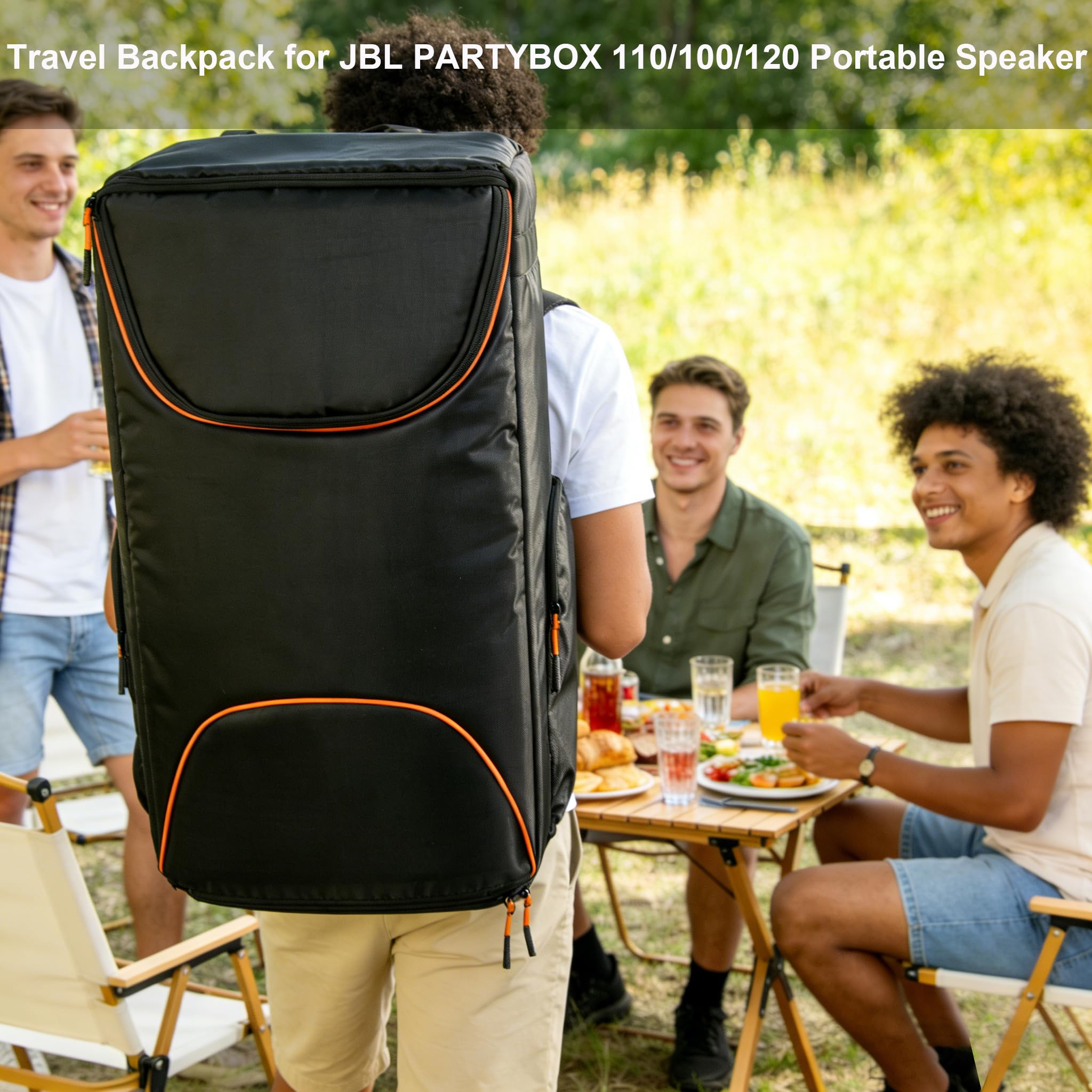 Custodia da viaggio per altoparlanti compatibile con JBL PartyBox 110/PartyBox 100, borsa portatile per altoparlanti JBL PartyBox Club 120