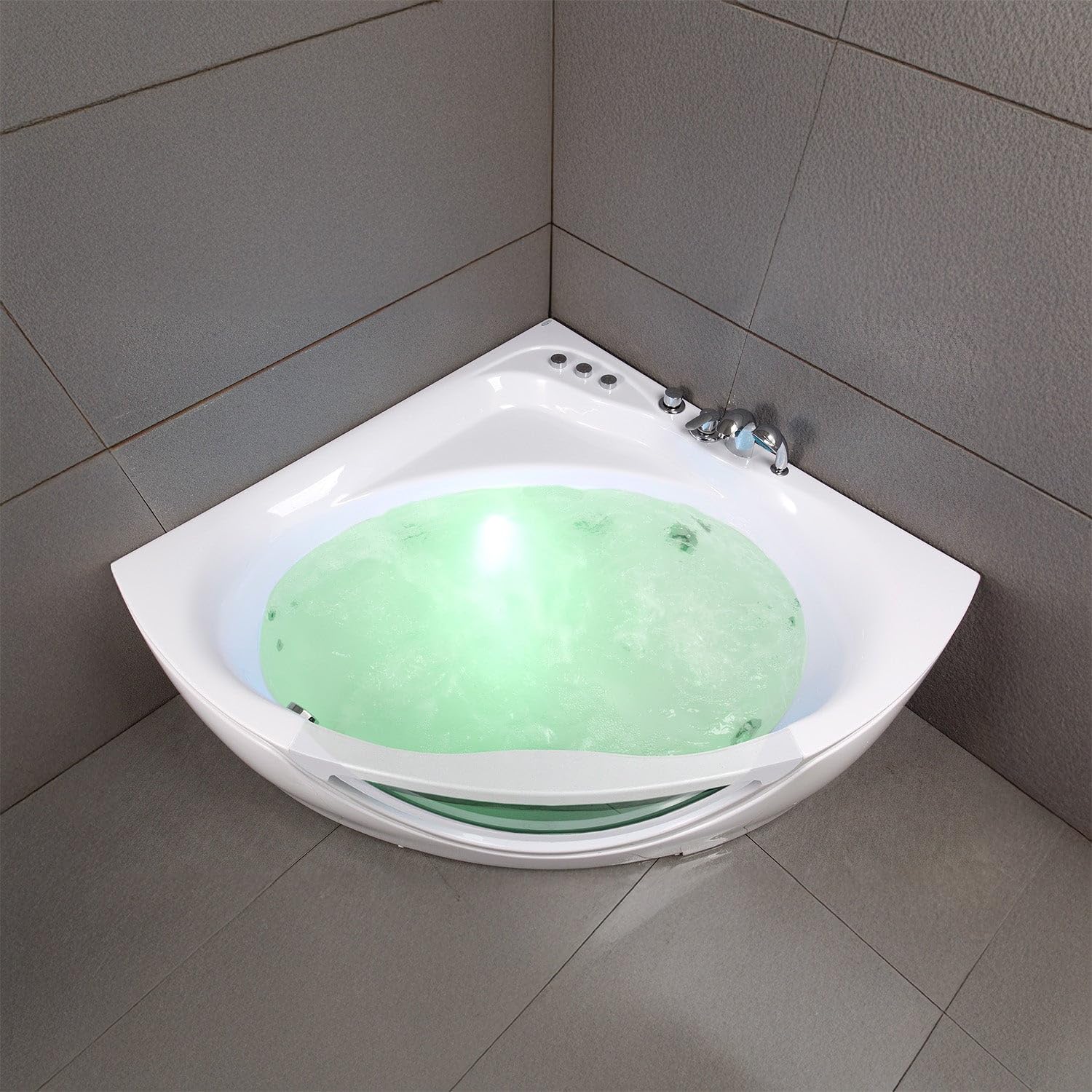 SPALINA TASMANIE White Jets - Vasca idromassaggio oblò L 135 x l 135 cm, by