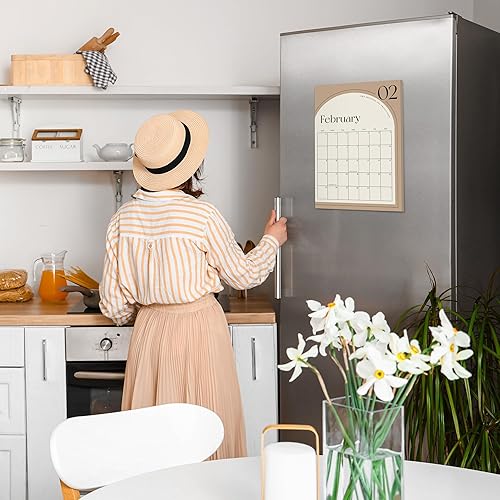 Miniatura 4 de Calendario magnético estético para nevera 2024, desde enero de 2024 hasta julio de 2025, el calendario mensual perfecto para refrigerador con
