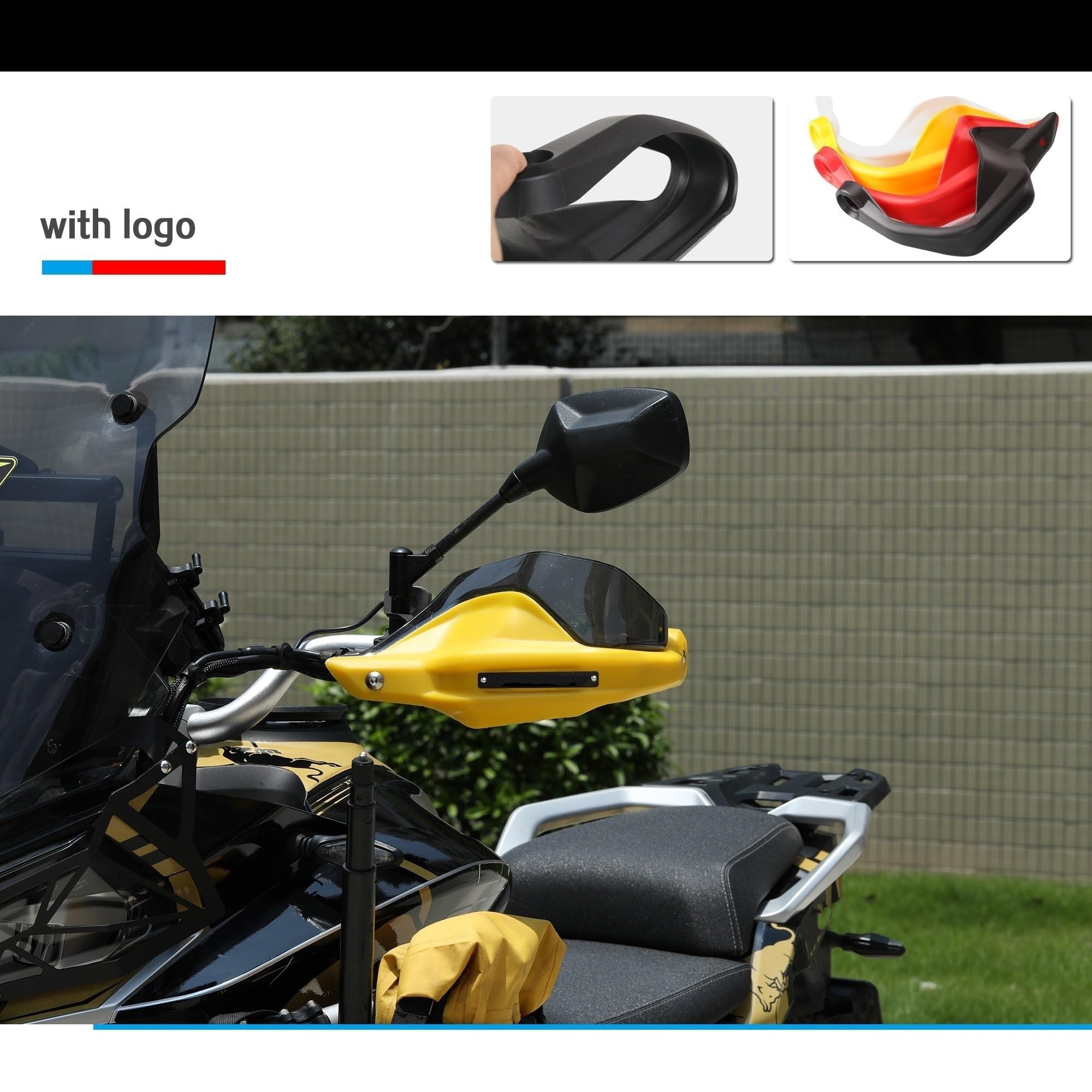 Motocyklowe ochraniacze na dłonie Pasuje do CFMOTO 800MT osłony dłoni na kierownicę ochraniacze z kierownicą ręczne motocyklowe(F)