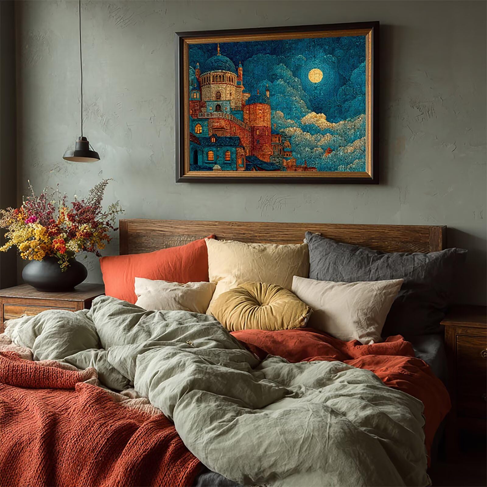 Puzzle 3000 elementów dla dorosłych, architektura, drewniane puzzle, 122 x 81 cm, części ściśle do siebie pasują, dla mężczyzn, kobiet, starszych seniorów, dekompresji, dekoracja letnia, prezenty