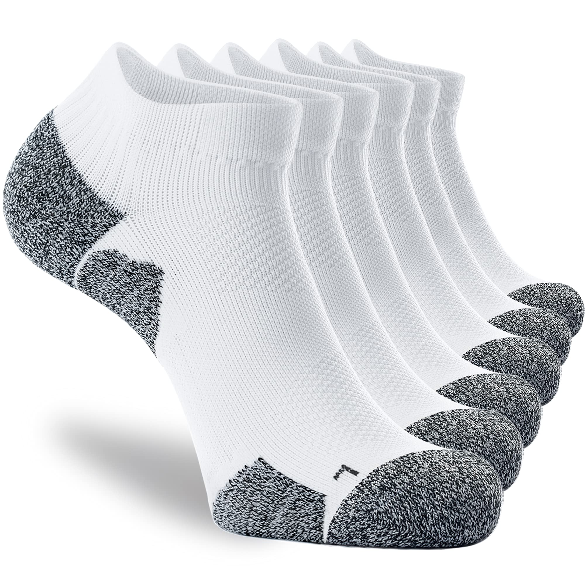 CWVLC Unisex Cushioned Compression Athletic Ankle Socks Multipack