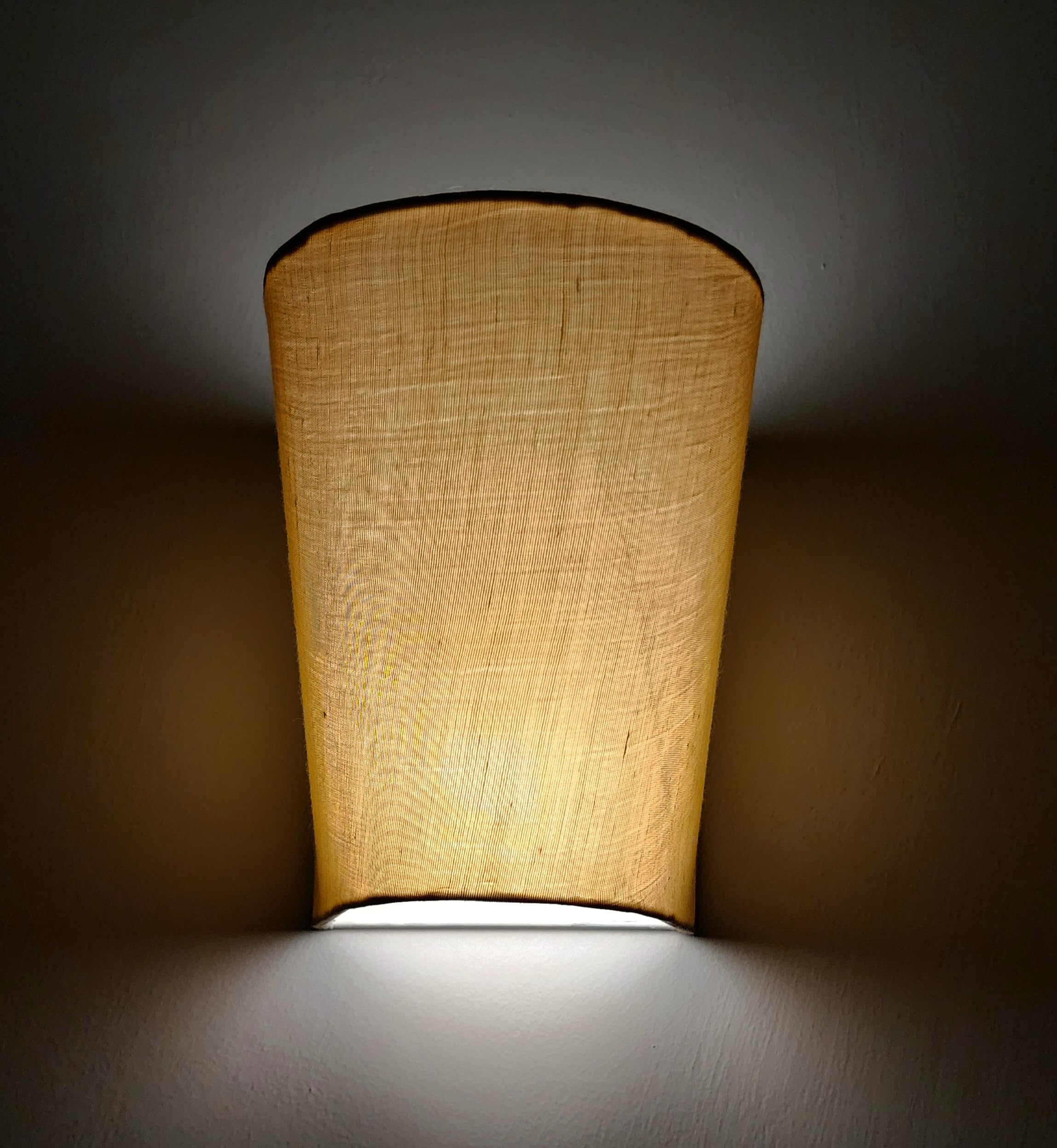 LUMEIC Wall LED Lamp Converter (Retrofit) Shade & Light Diffuser (Gold Sheen)