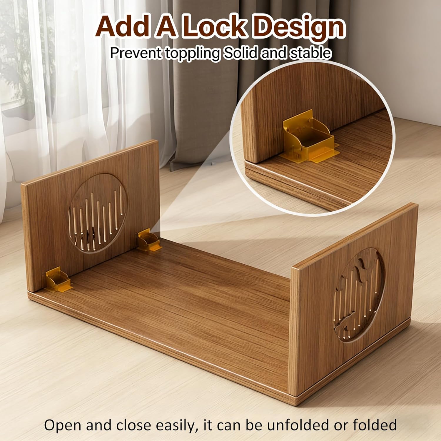 Folding Coffee Table, Foldable Japanese Floor Table No Assembly, Low Coffee Table for Sitting On The Floor, Small Coffee Tables for Living Room Meditation Tea Room Tatami Dining 39.4 Inch