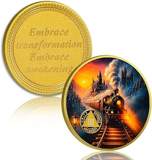 Steam Train 3 Year Sobriety Coin - Embracing Transformation and Awakening AA Coin, Alcohol Free Recovery Chip with Token Capsule, Inspirational Sobriety Gifts for Men & Women