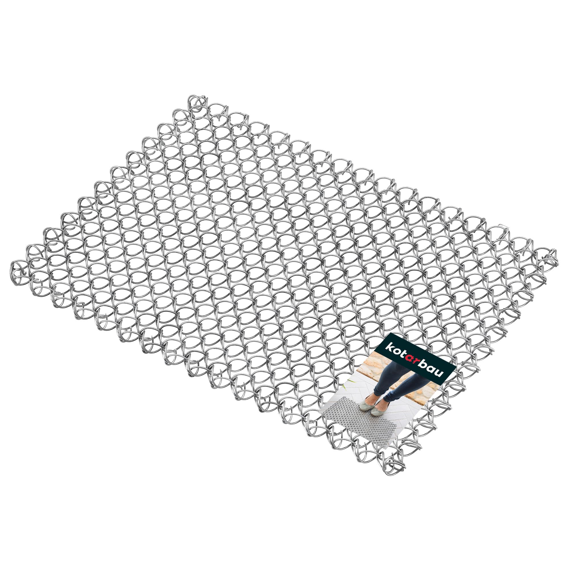 Tapis de porte en fil de métal pour éliminer la boue sous les chaussures