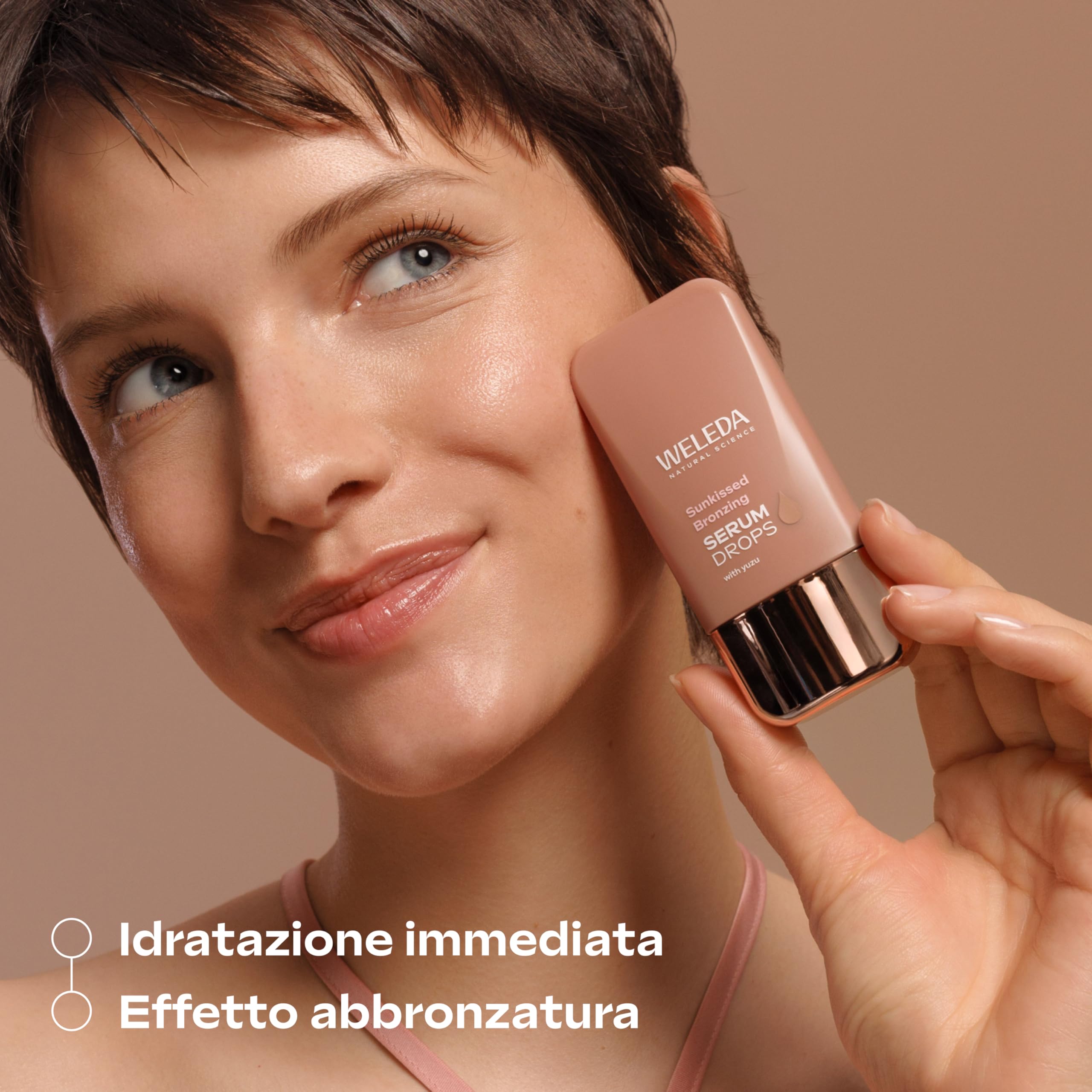 WELEDA Siero Bronzing Booster Drops, nutre intensamente la pelle e le dona un aspetto radioso, come baciato dal sole (1x 30 ml)