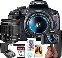 Vista 7 de Canon EOS Rebel T7 - Cámara DSLR con lente 18-55 mm (negro) (Reacondicionado)