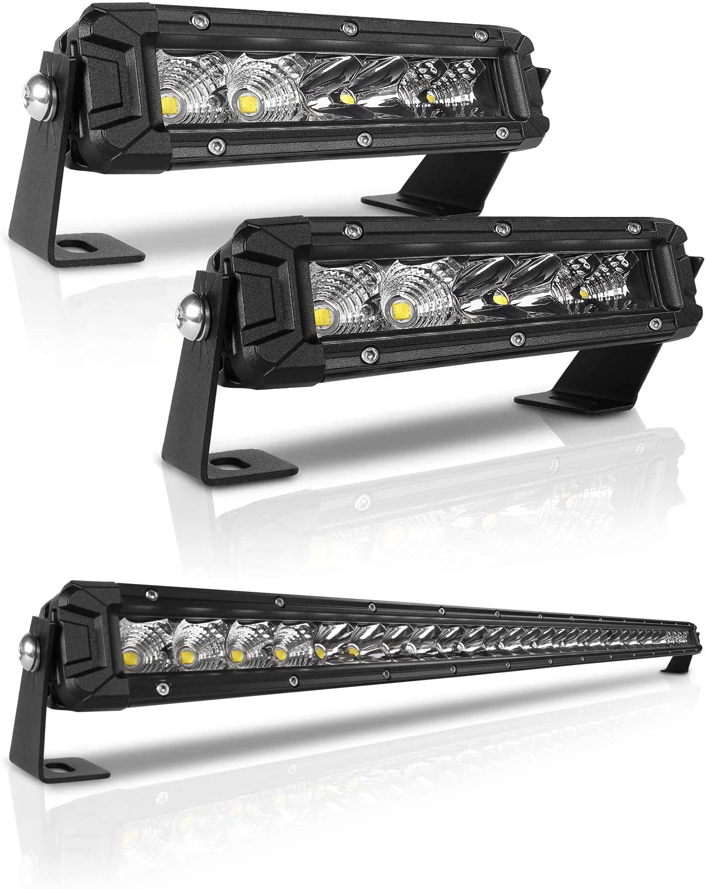 Buy Rigidhorse Led Light Bar Kit 2Pcs 6Inch and 32Inch Single Row Flood