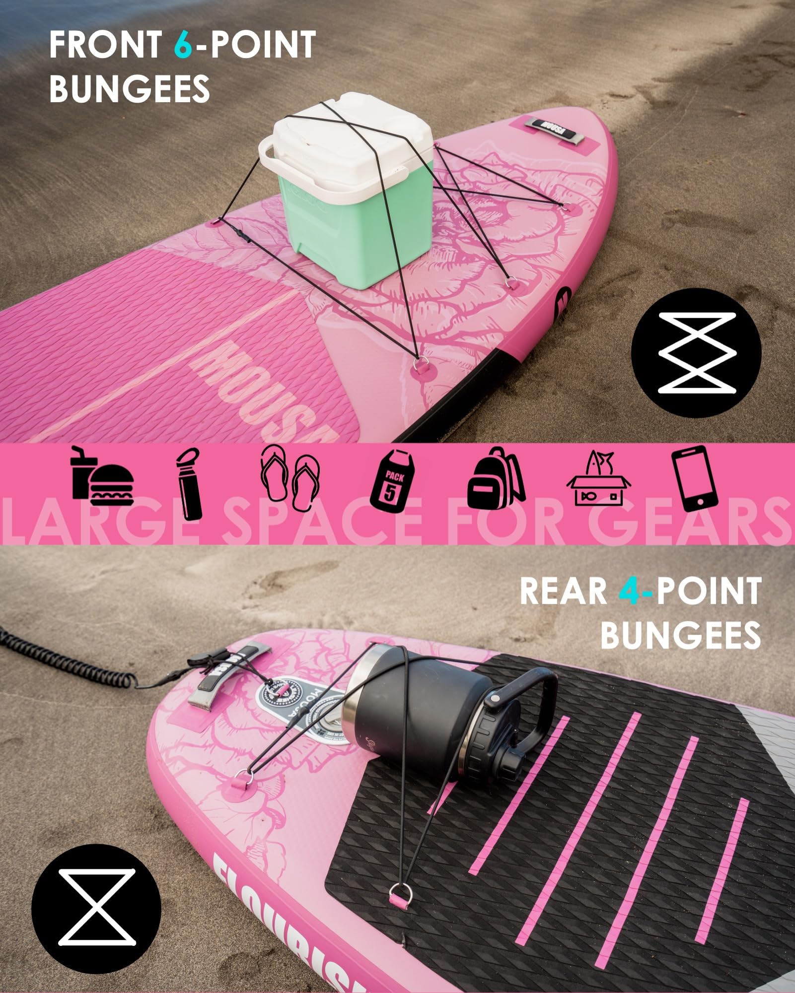 MOUSA 11'6\" x 35\" ワイドSUPボード｜2人乗り・ファミリー向け MOUSA 11'6