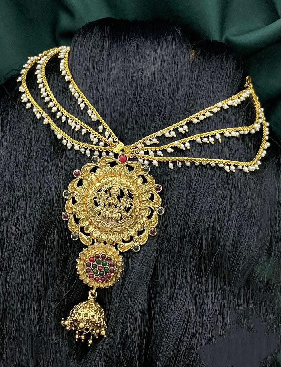 Adc Fashion Jada Billalu Set for Bridal New Model, Hairstyle Accessories for Girls, White Pearls Design with Golden Colour (B0CZ6V5TFC) Amazon Price History, Amazon Price Tracker