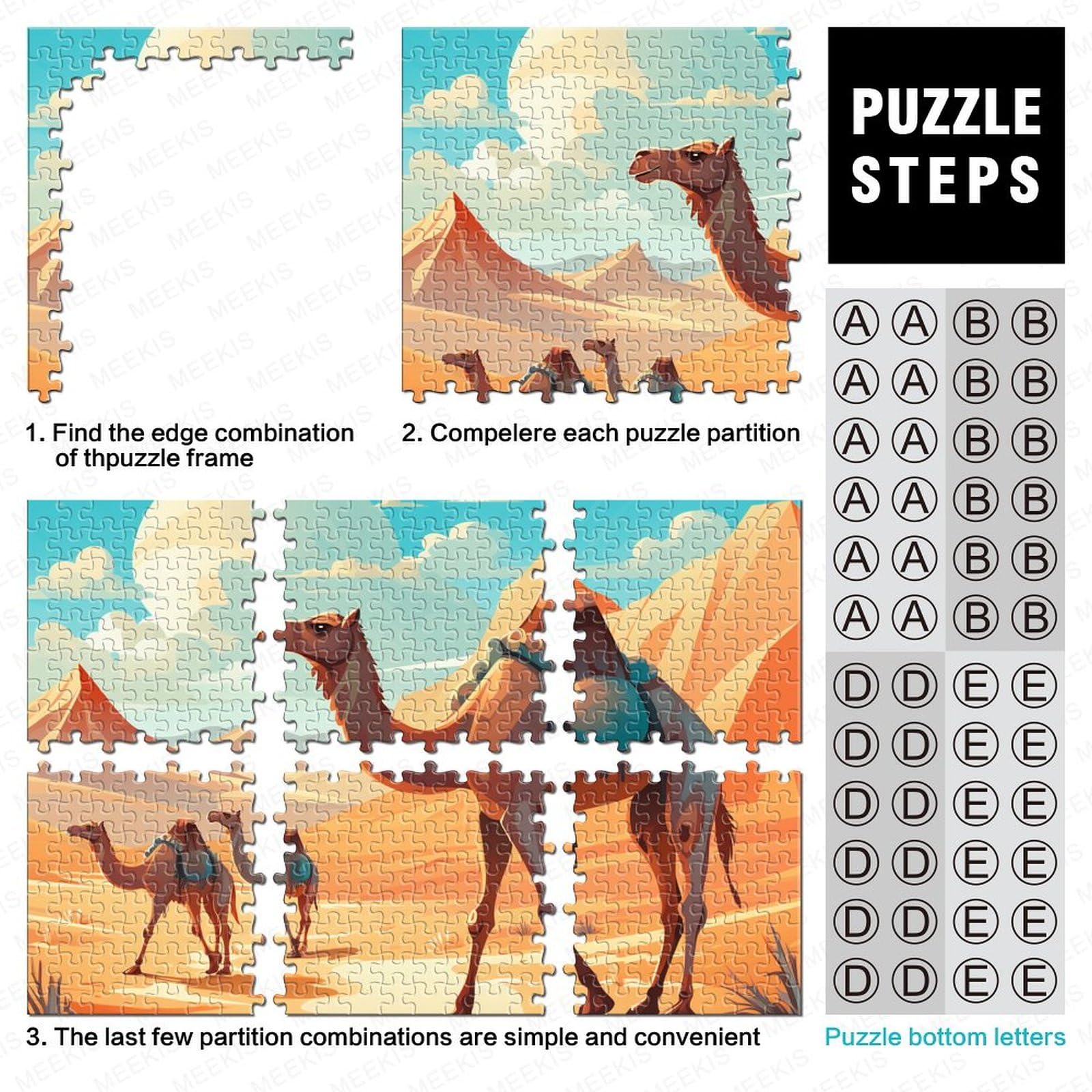 Sahara Desert Puzzle Da 1000 Pezzi Per Adulti, Puzzle, Giochi