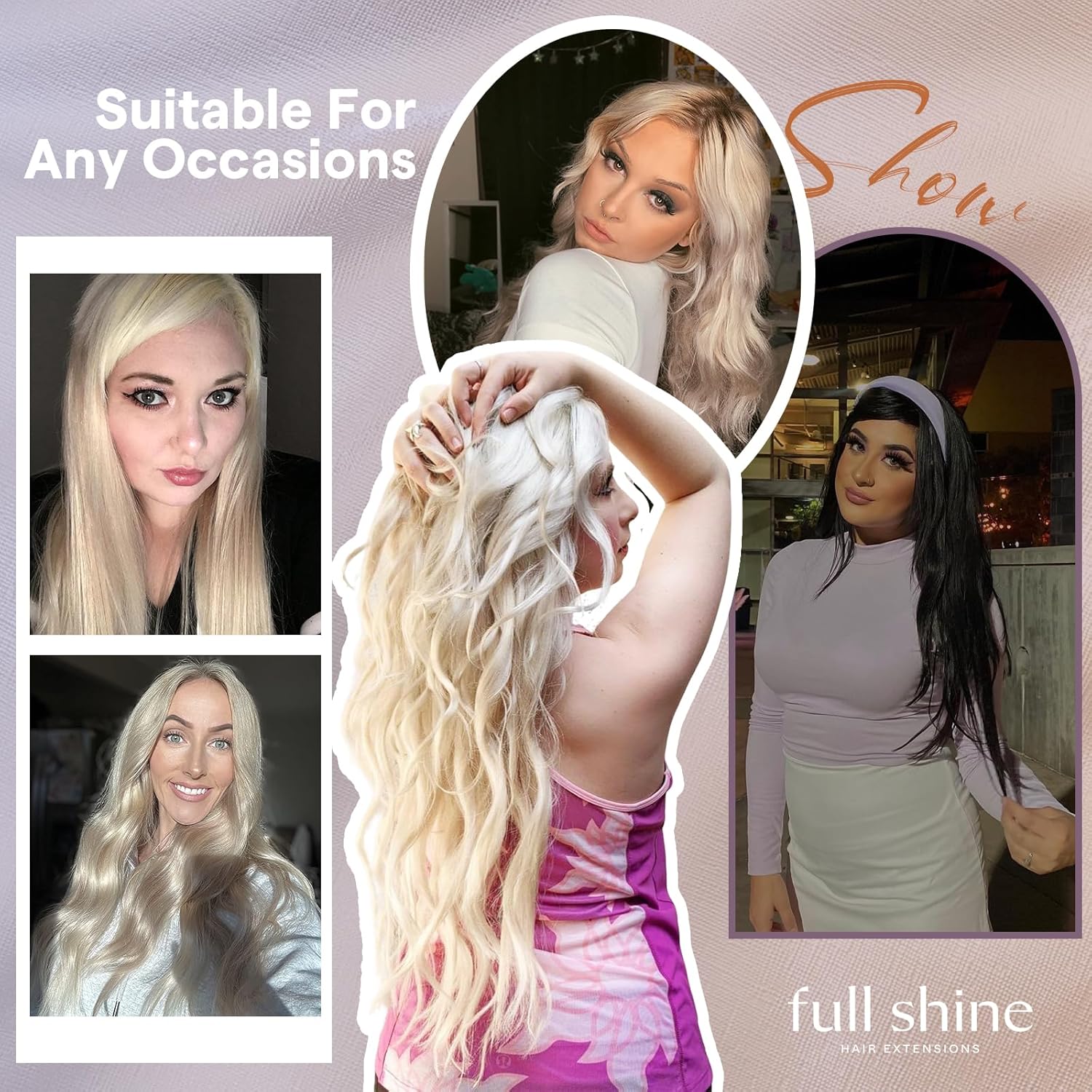 Full Shine Genius Weft Tape in Extensions Color 2 Dark Brown Seamless Adhesive Tape in Weft Hair Extensions Human Hair Double Weft 20Inch 50G One Piece Brazilian Straight Hair Bridal Hairstyles Soft