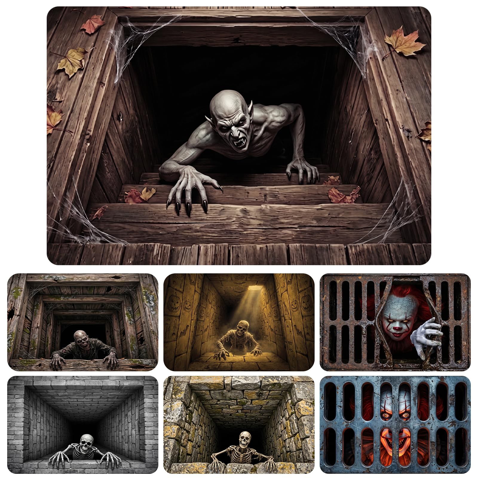 Takuno 3D Halloween Rug Halloween Door Mat