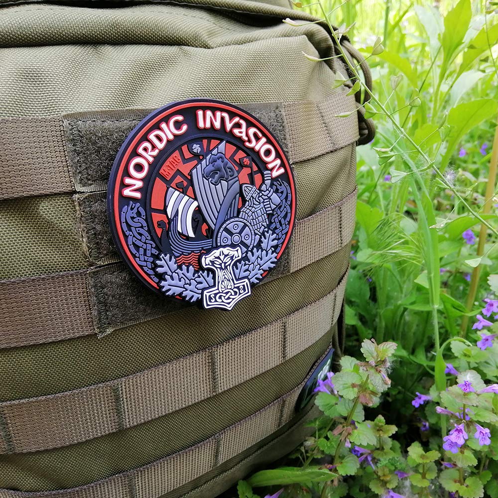 MTac Nordic Invasion Tactical Morale Patch 3D PVC Viking Patches Buy