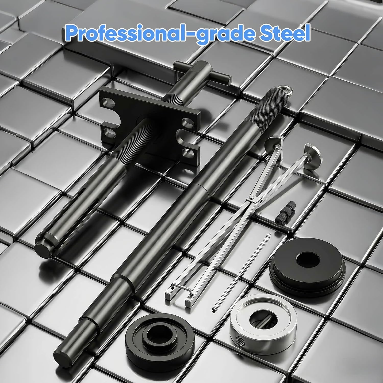 Mercruiser Alignment Tool Bearing Puller: Steel Heavy Duty Boat Kit Set - Replace Repair Gimbal Bearing Engine-to-Drive Alignment for Alpha One, Bravo, MR, OMC, Volvo | No Pre-drilled Hole