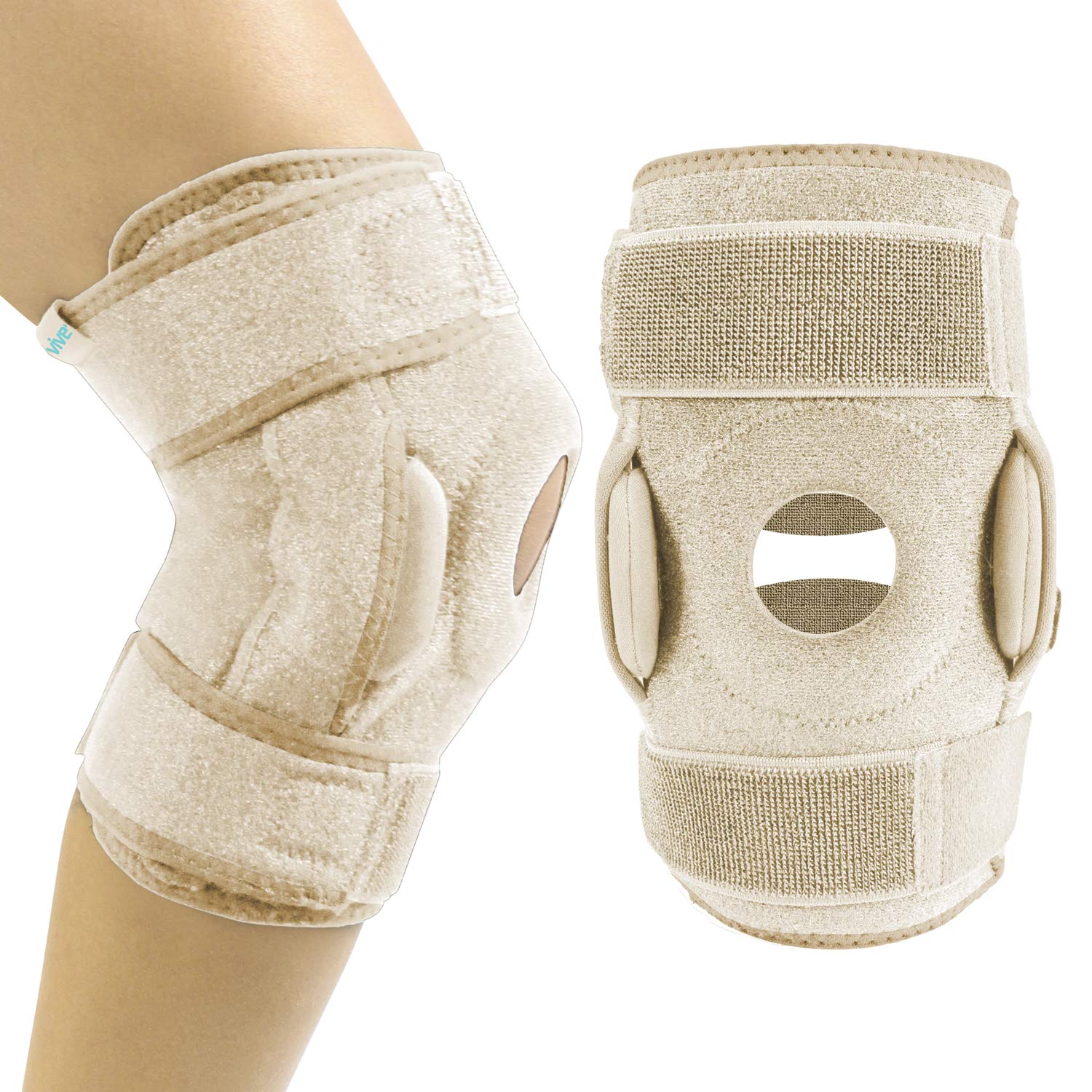 Buy Vive Hinged Knee Brace Open Patella Support Wrap for Women, Men
