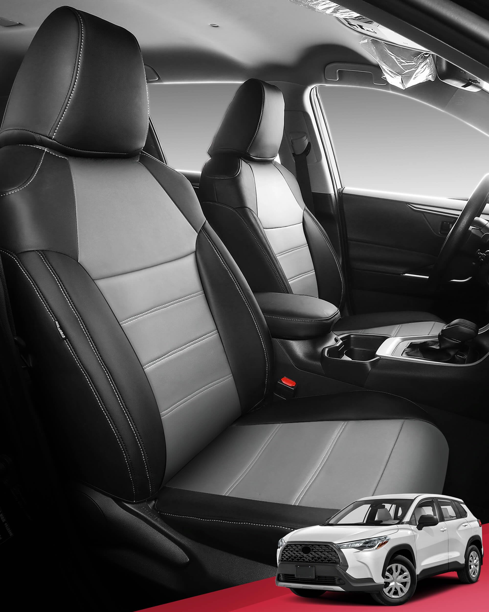 Amazon.com: FREESOO for Toyota Corolla Cross Seat Covers L LE XLE 2021 ...